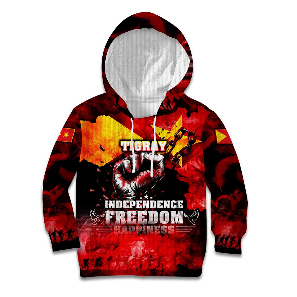I Stand with Tigray Kid Hoodie Tigray Independence - Fist of Freedom