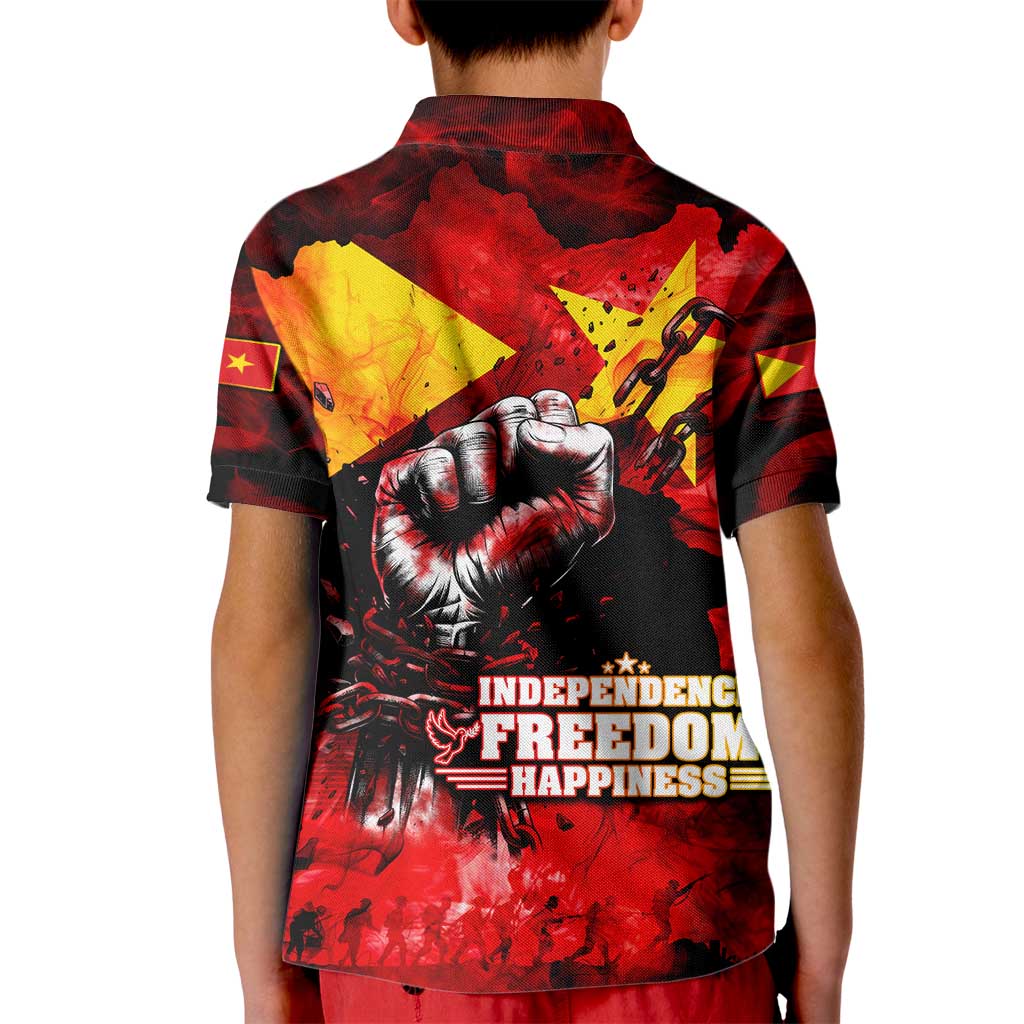 I Stand with Tigray Kid Polo Shirt Tigray Independence - Fist of Freedom