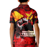 I Stand with Tigray Kid Polo Shirt Tigray Independence - Fist of Freedom