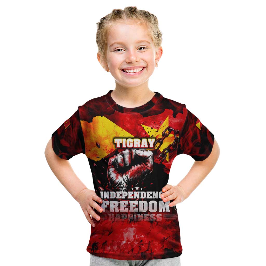 I Stand with Tigray Kid T Shirt Tigray Independence - Fist of Freedom