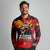 I Stand with Tigray Long Sleeve Polo Shirt Tigray Independence - Fist of Freedom