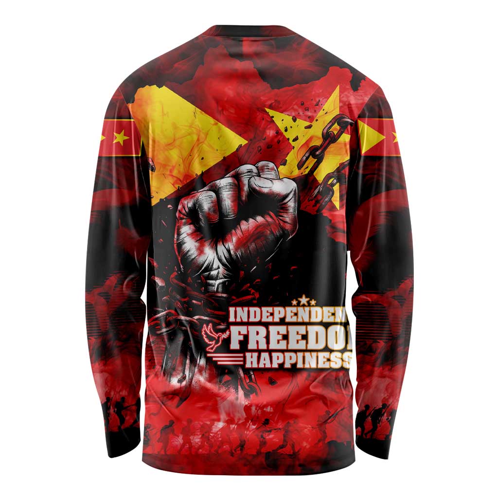 I Stand with Tigray Long Sleeve Shirt Tigray Independence - Fist of Freedom