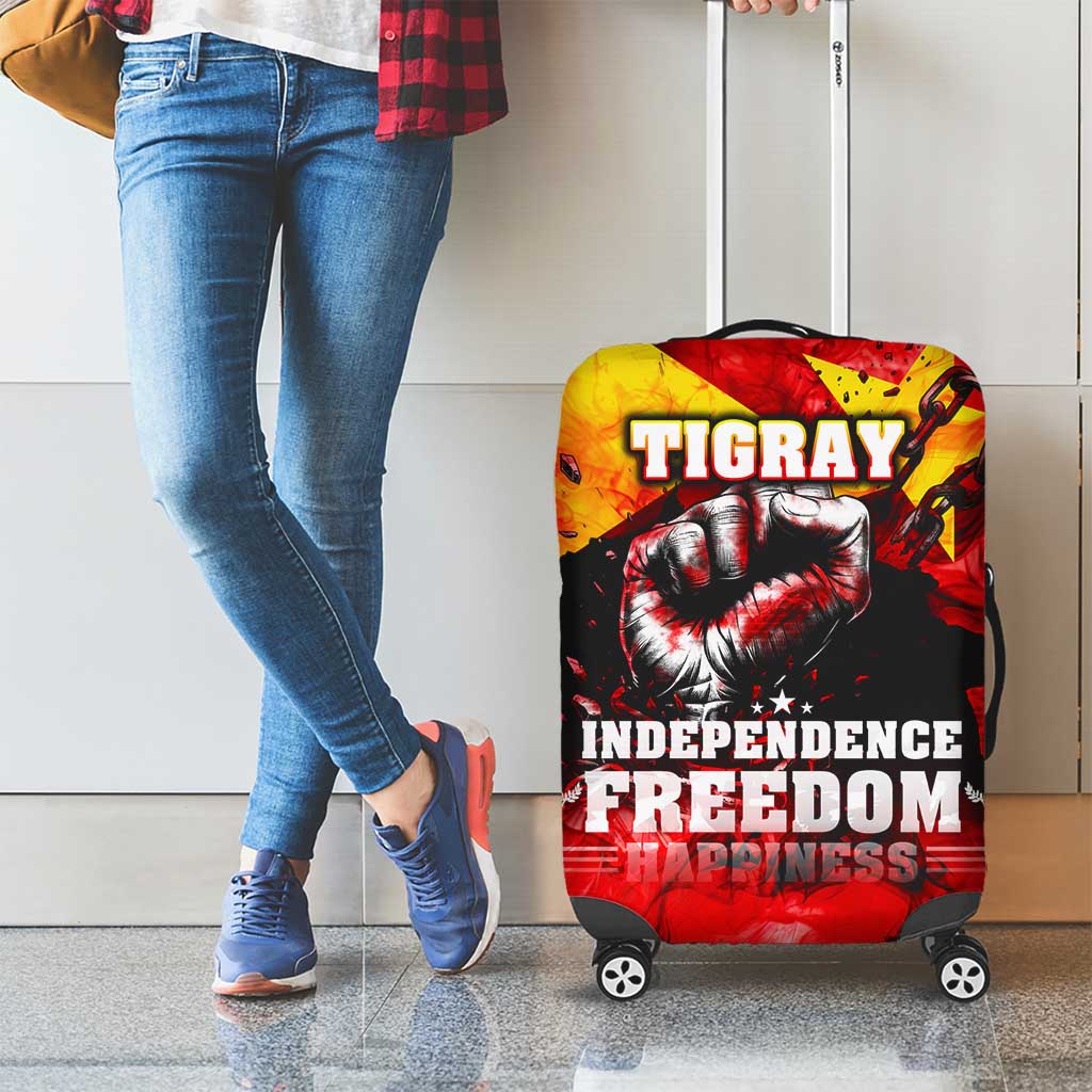 I Stand with Tigray Luggage Cover Tigray Independence - Fist of Freedom