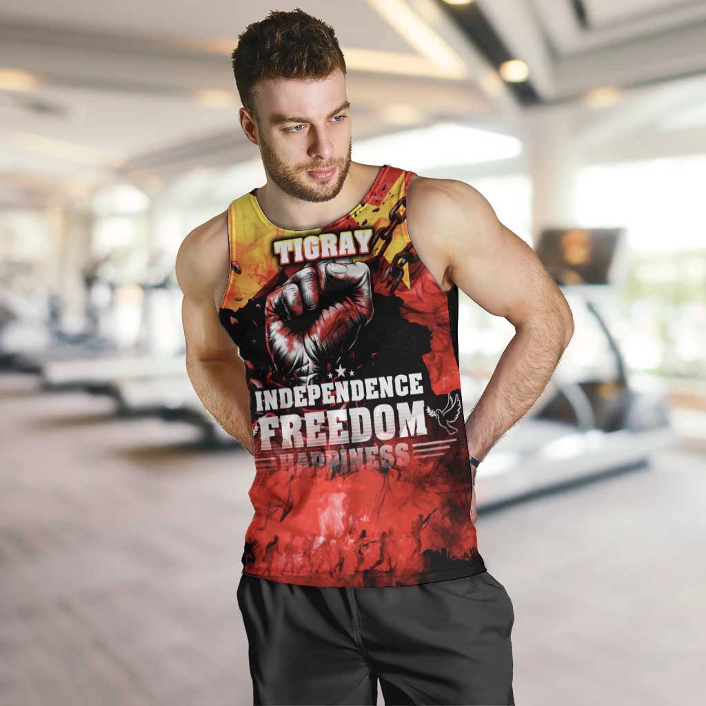 I Stand with Tigray Men Tank Top Tigray Independence - Fist of Freedom