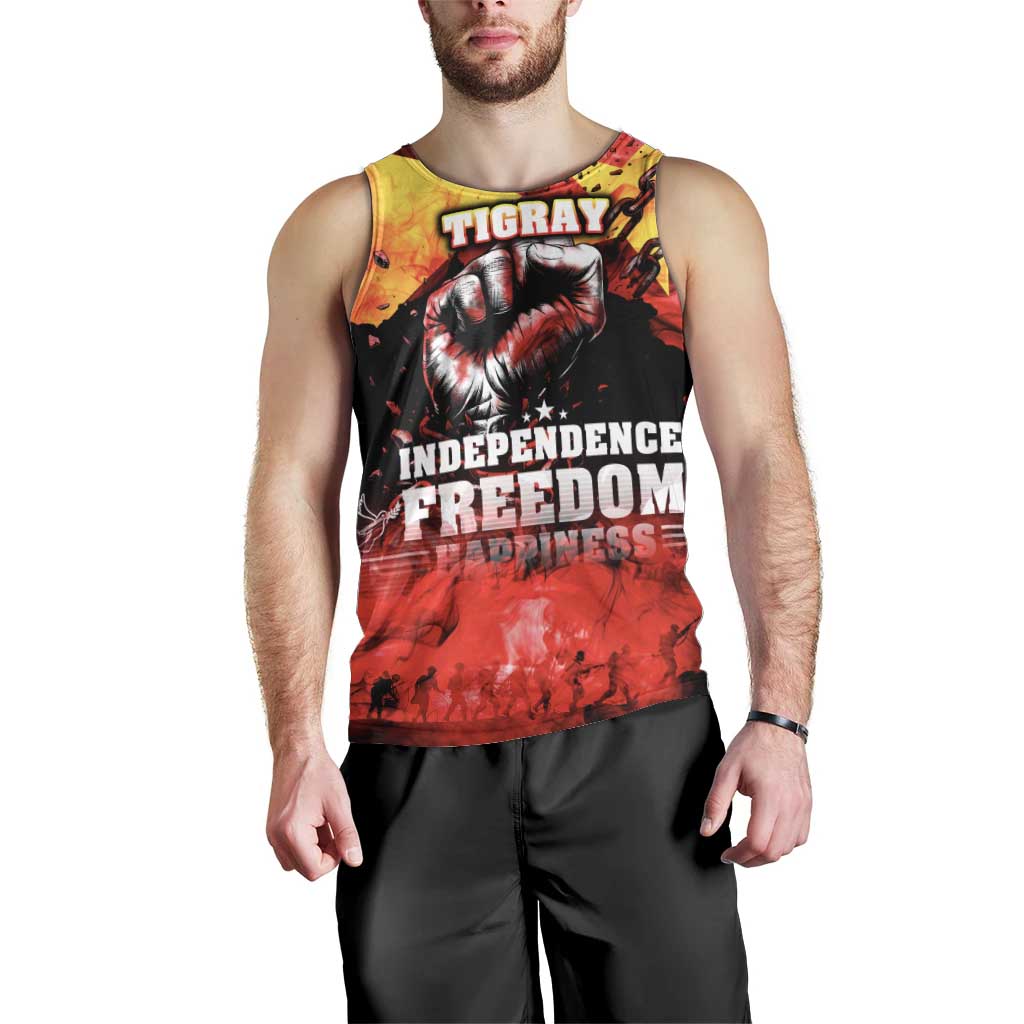 I Stand with Tigray Men Tank Top Tigray Independence - Fist of Freedom
