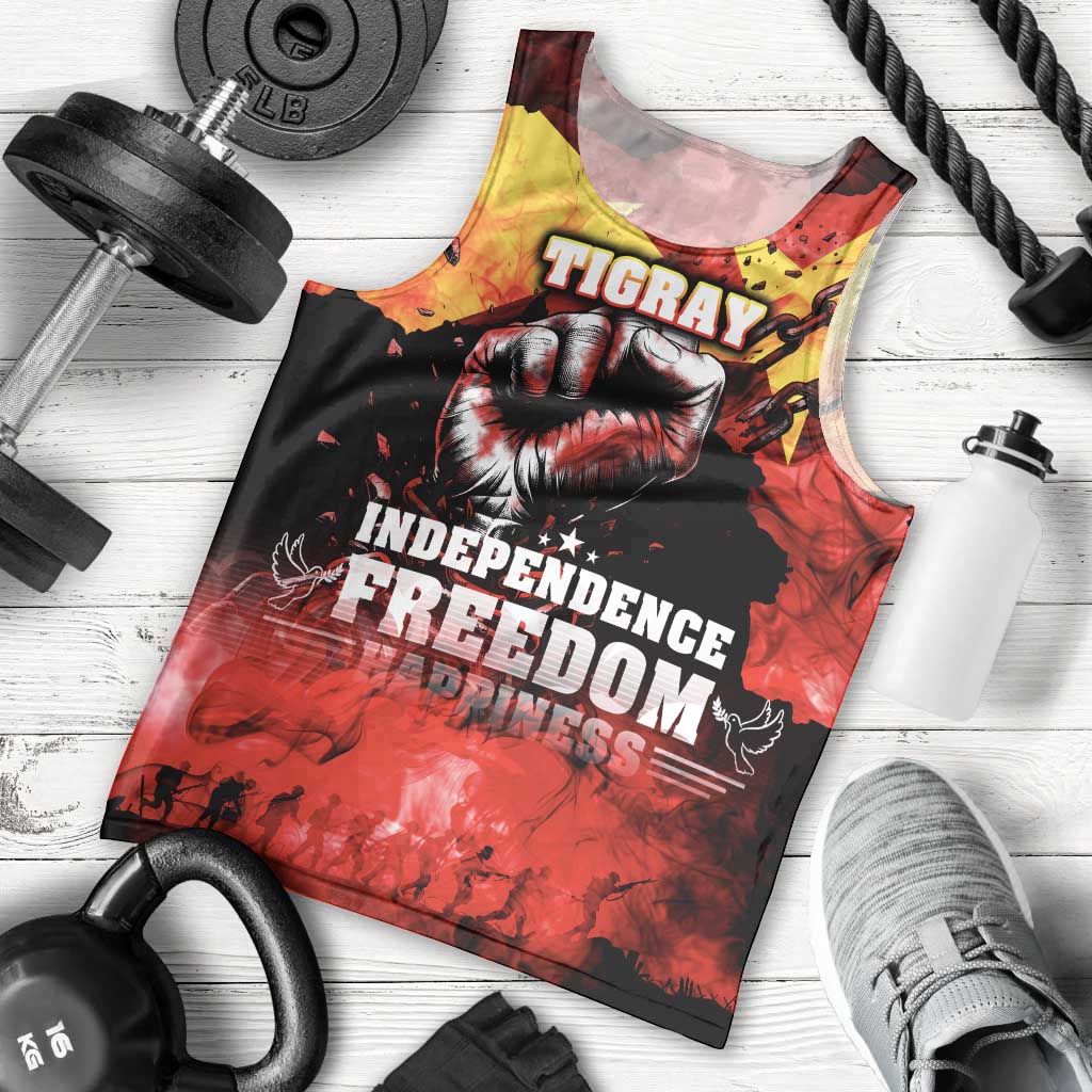 I Stand with Tigray Men Tank Top Tigray Independence - Fist of Freedom