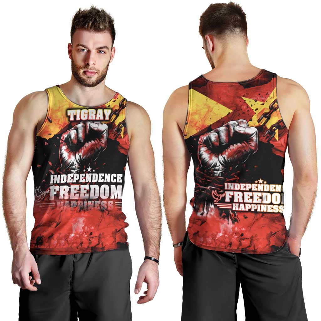 I Stand with Tigray Men Tank Top Tigray Independence - Fist of Freedom