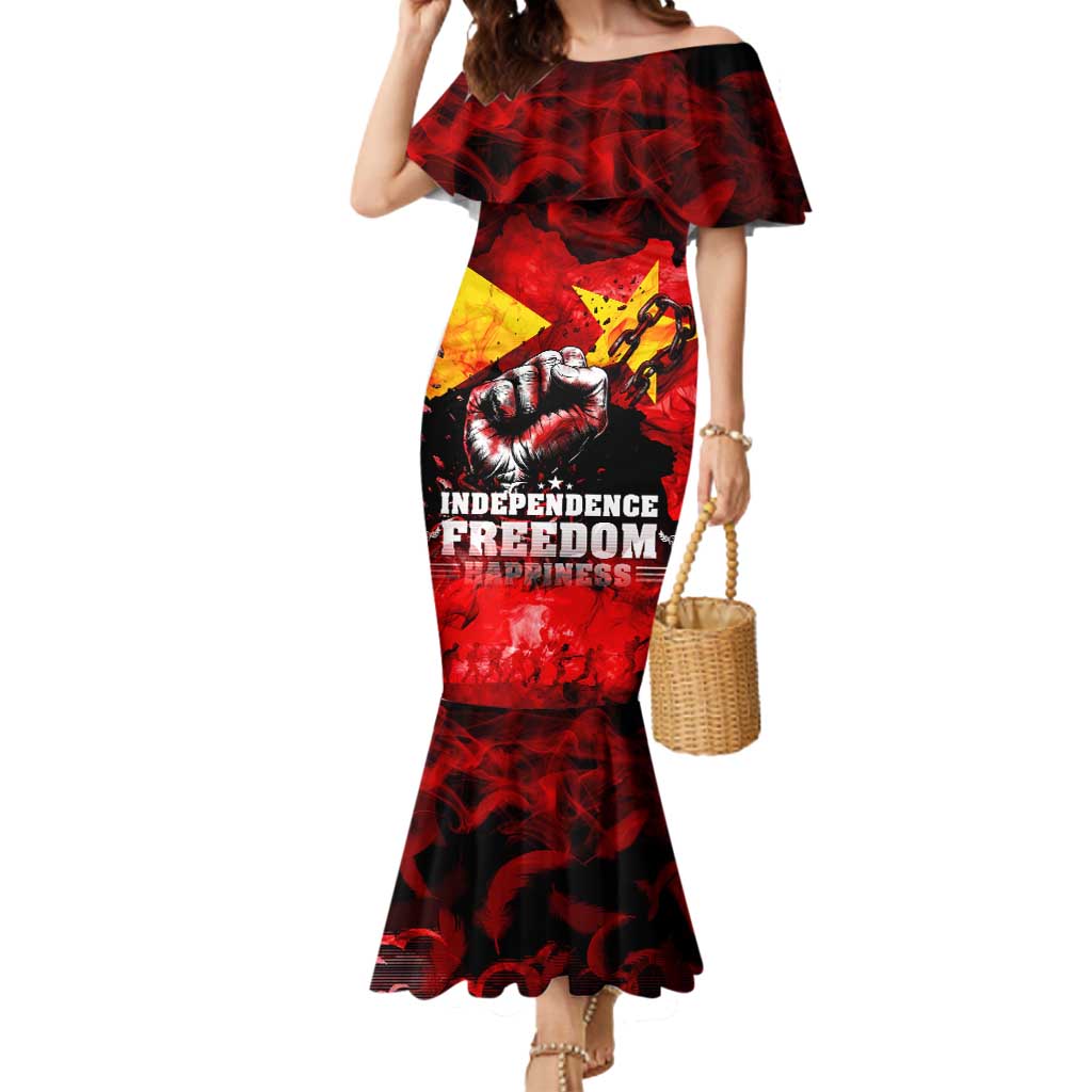 I Stand with Tigray Mermaid Dress Tigray Independence - Fist of Freedom
