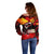 I Stand with Tigray Off Shoulder Sweater Tigray Independence - Fist of Freedom