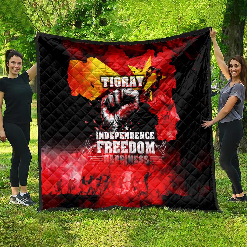 I Stand with Tigray Quilt Tigray Independence - Fist of Freedom