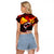 I Stand with Tigray Raglan Cropped T Shirt Tigray Independence - Fist of Freedom