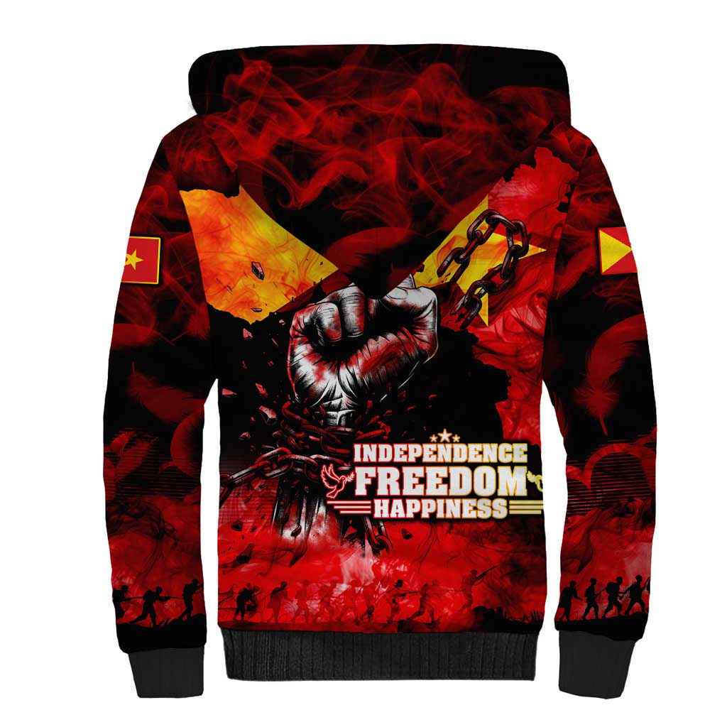 I Stand with Tigray Sherpa Hoodie Tigray Independence - Fist of Freedom