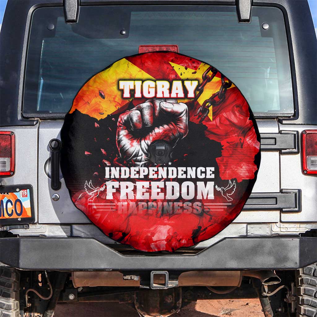 I Stand with Tigray Spare Tire Cover Tigray Independence - Fist of Freedom