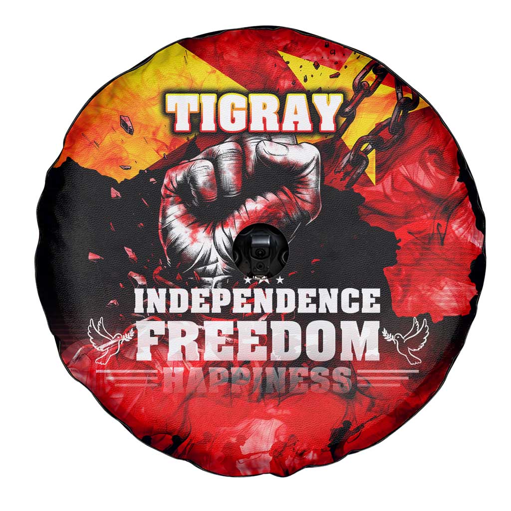 I Stand with Tigray Spare Tire Cover Tigray Independence - Fist of Freedom