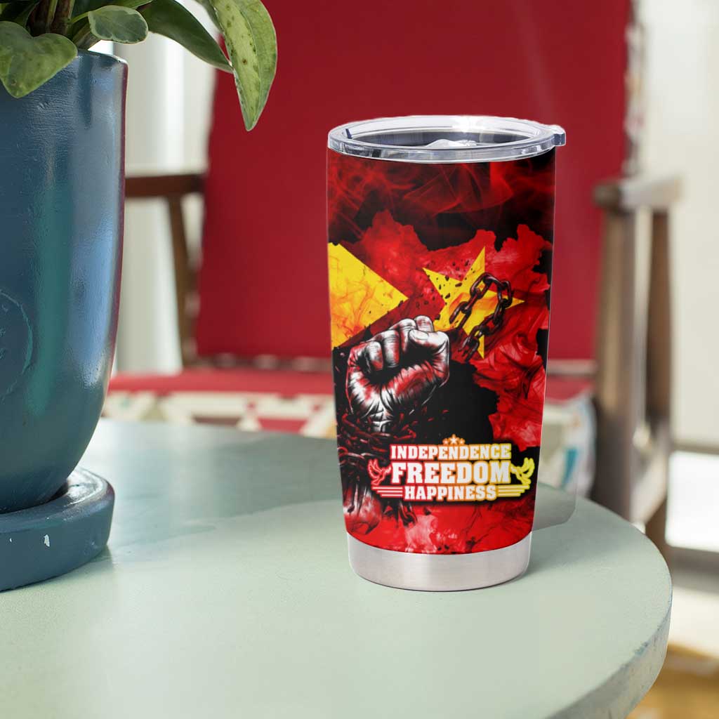 I Stand with Tigray Tumbler Cup Tigray Independence - Fist of Freedom