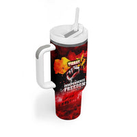 I Stand with Tigray Tumbler With Handle Tigray Independence - Fist of Freedom