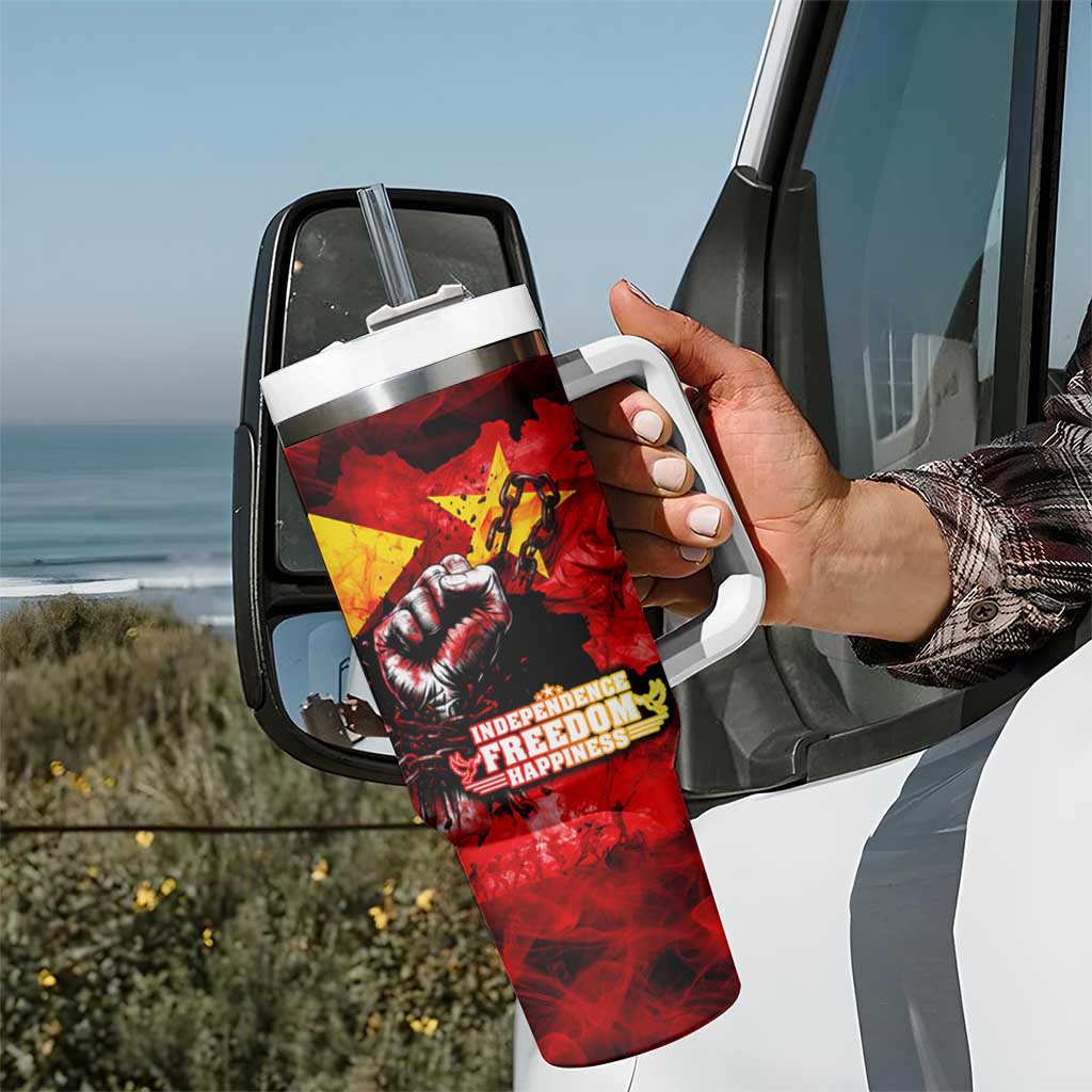 I Stand with Tigray Tumbler With Handle Tigray Independence - Fist of Freedom