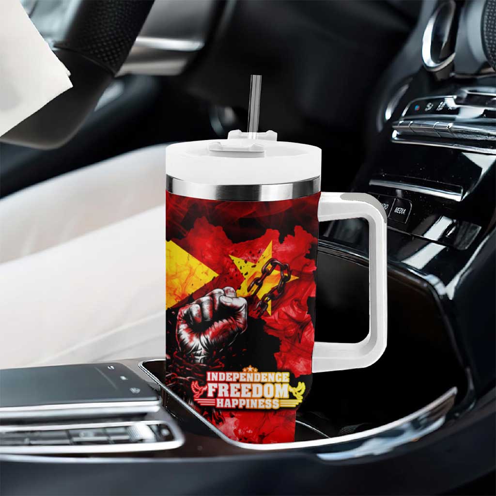 I Stand with Tigray Tumbler With Handle Tigray Independence - Fist of Freedom