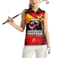 I Stand with Tigray Women Sleeveless Polo Shirt Tigray Independence - Fist of Freedom