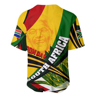 South Africa Freedom Day Baseball Jersey Mandela Legacy National Pride Protea Flower