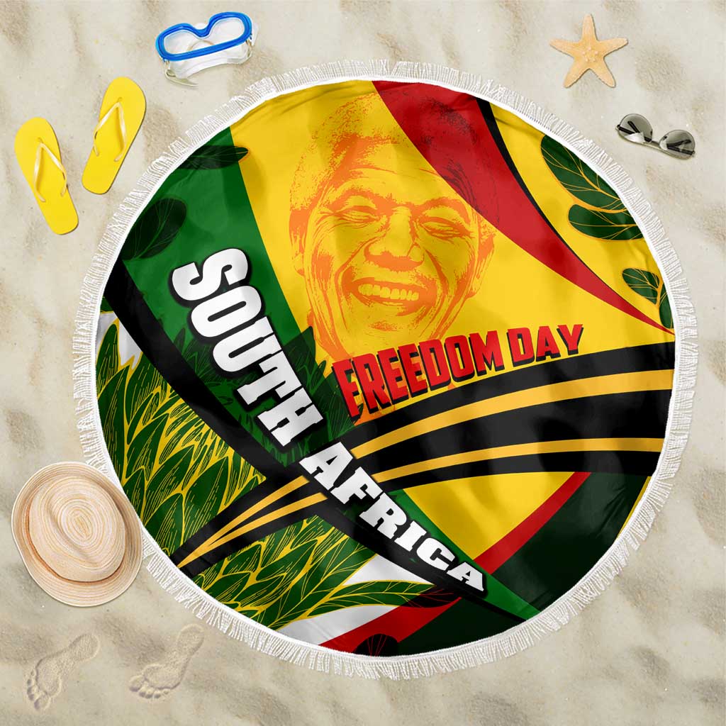 South Africa Freedom Day Beach Blanket Mandela Legacy National Pride Protea Flower
