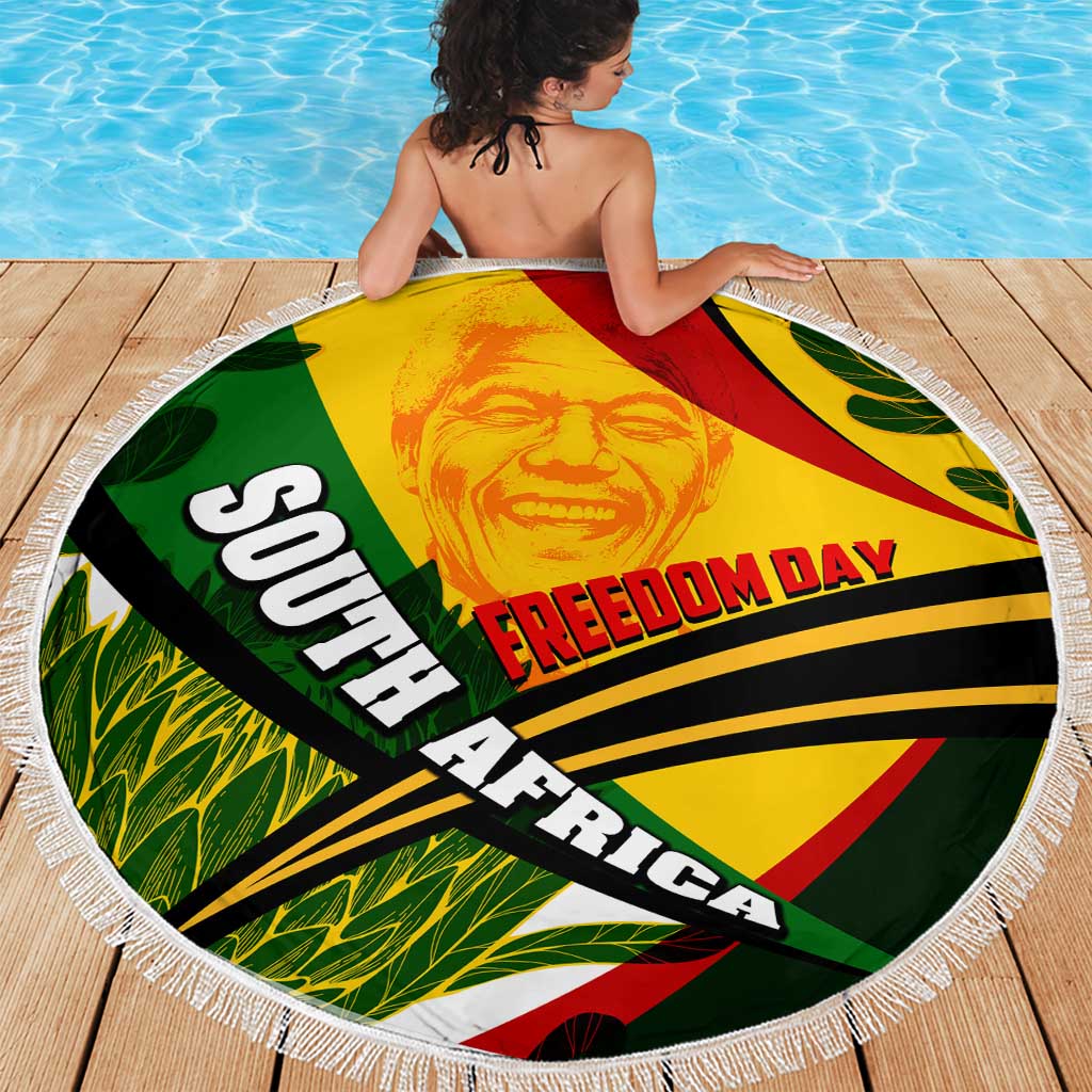 South Africa Freedom Day Beach Blanket Mandela Legacy National Pride Protea Flower
