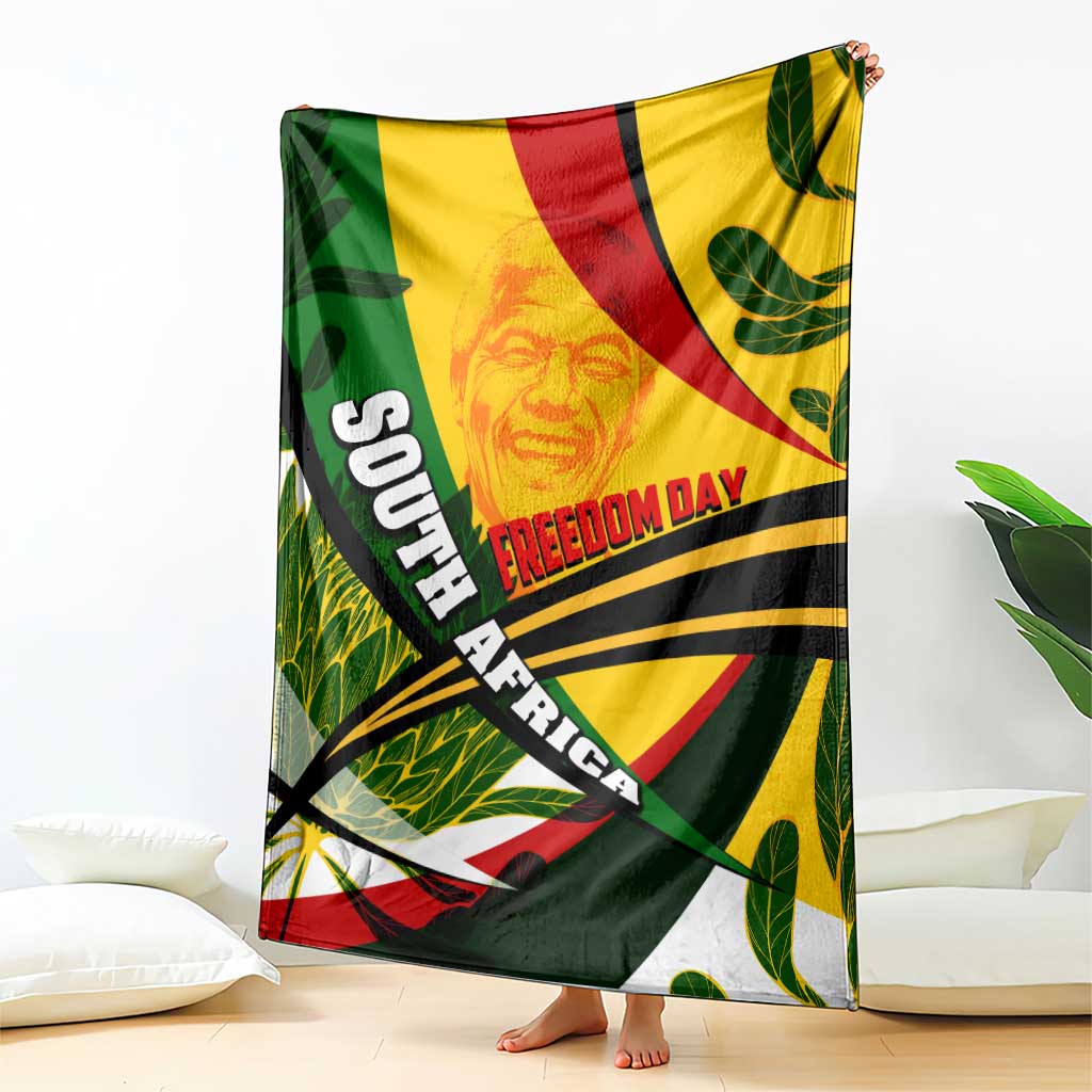 South Africa Freedom Day Blanket Mandela Legacy National Pride Protea Flower