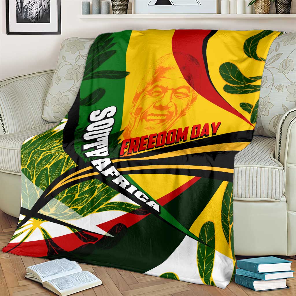 South Africa Freedom Day Blanket Mandela Legacy National Pride Protea Flower