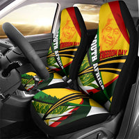 South Africa Freedom Day Car Seat Cover Mandela Legacy National Pride Protea Flower