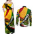 South Africa Freedom Day Couples Matching Off Shoulder Maxi Dress and Long Sleeve Button Shirt Mandela Legacy National Pride Protea Flower