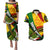 South Africa Freedom Day Couples Matching Puletasi and Hawaiian Shirt Mandela Legacy National Pride Protea Flower