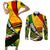 South Africa Freedom Day Couples Matching Short Sleeve Bodycon Dress and Long Sleeve Button Shirt Mandela Legacy National Pride Protea Flower