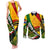 South Africa Freedom Day Couples Matching Tank Maxi Dress and Long Sleeve Button Shirt Mandela Legacy National Pride Protea Flower