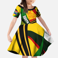 South Africa Freedom Day Family Matching Long Sleeve Bodycon Dress and Hawaiian Shirt Mandela Legacy National Pride Protea Flower