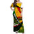 South Africa Freedom Day Family Matching Off Shoulder Maxi Dress and Hawaiian Shirt Mandela Legacy National Pride Protea Flower