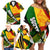 South Africa Freedom Day Family Matching Off Shoulder Short Dress and Hawaiian Shirt Mandela Legacy National Pride Protea Flower