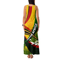 South Africa Freedom Day Family Matching Tank Maxi Dress and Hawaiian Shirt Mandela Legacy National Pride Protea Flower