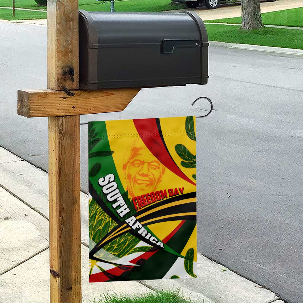 South Africa Freedom Day Garden Flag Mandela Legacy National Pride Protea Flower