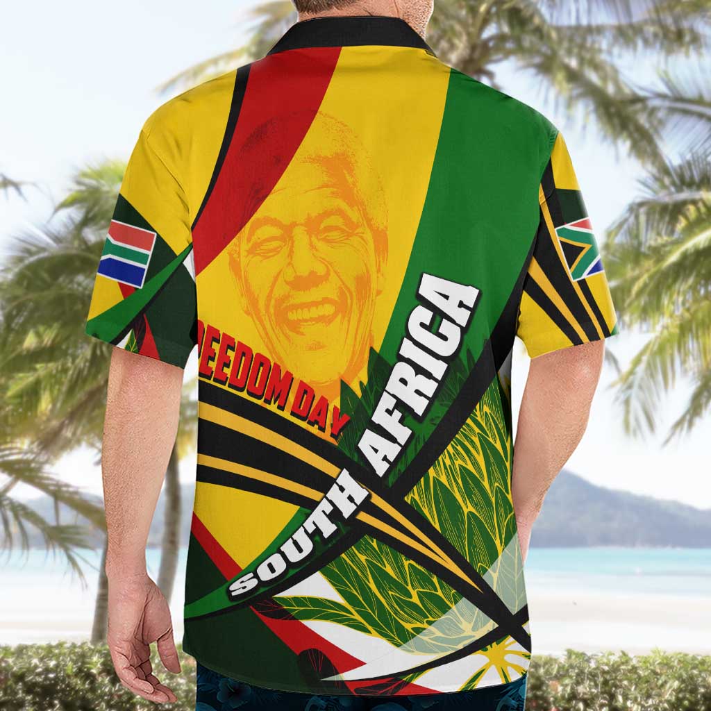 South Africa Freedom Day Hawaiian Shirt Mandela Legacy National Pride Protea Flower