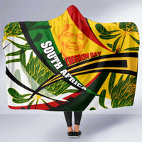 South Africa Freedom Day Hooded Blanket Mandela Legacy National Pride Protea Flower