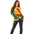 South Africa Freedom Day Off Shoulder Sweater Mandela Legacy National Pride Protea Flower