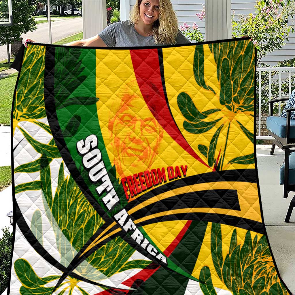 South Africa Freedom Day Quilt Mandela Legacy National Pride Protea Flower