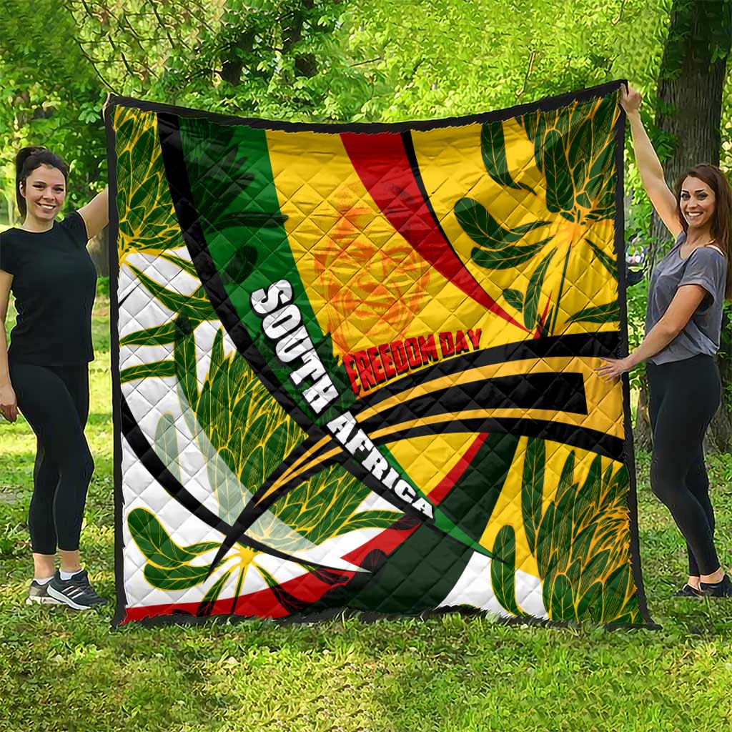 South Africa Freedom Day Quilt Mandela Legacy National Pride Protea Flower