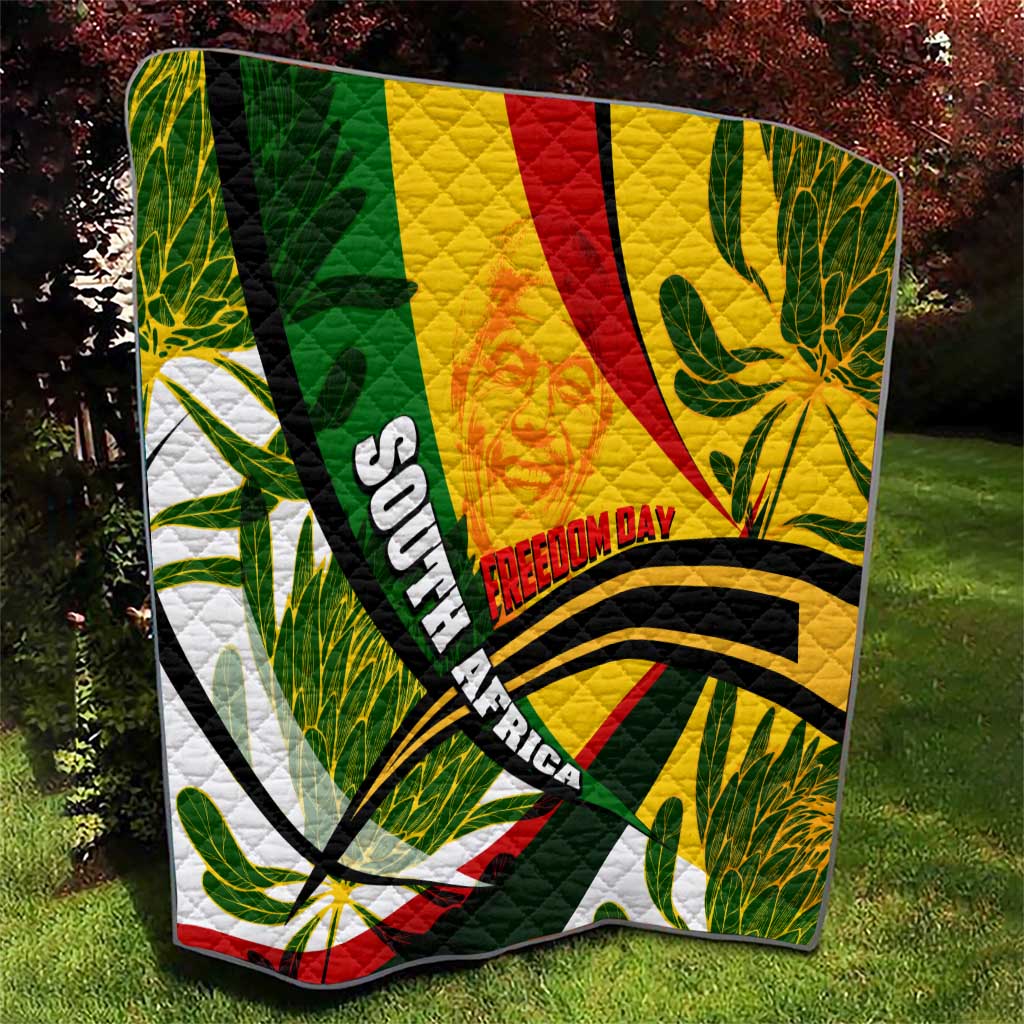 South Africa Freedom Day Quilt Mandela Legacy National Pride Protea Flower