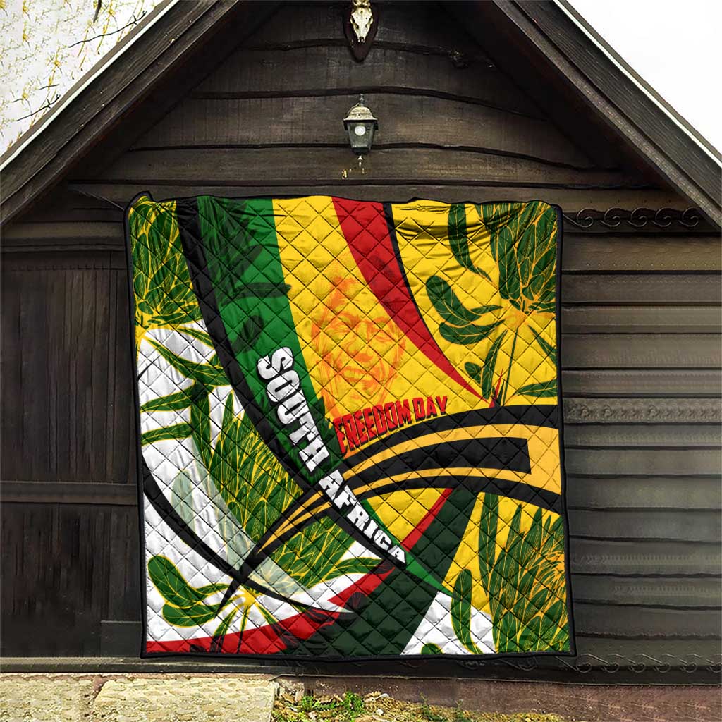 South Africa Freedom Day Quilt Mandela Legacy National Pride Protea Flower