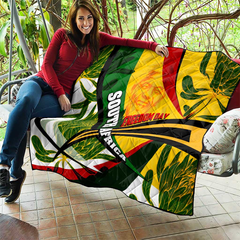 South Africa Freedom Day Quilt Mandela Legacy National Pride Protea Flower