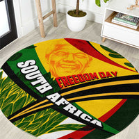 South Africa Freedom Day Round Carpet Mandela Legacy National Pride Protea Flower