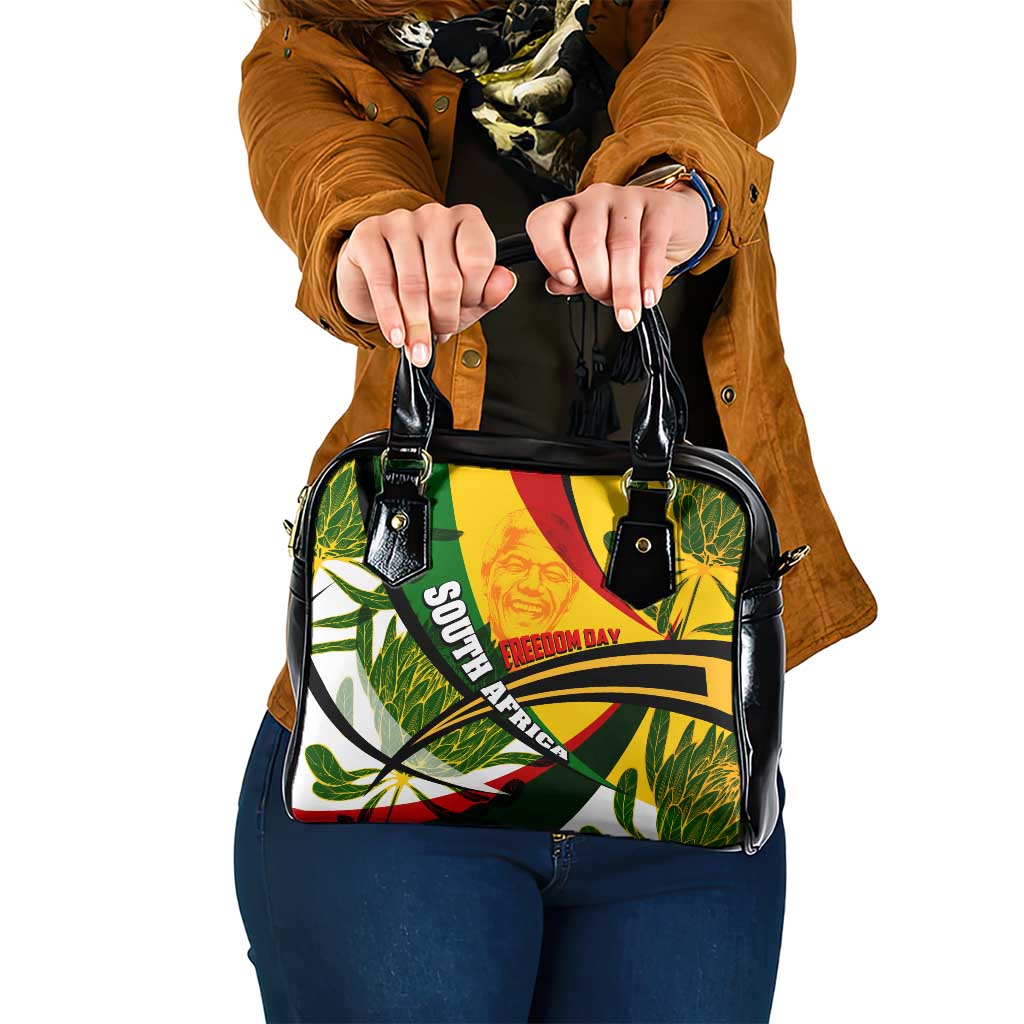 South Africa Freedom Day Shoulder Handbag Mandela Legacy National Pride Protea Flower