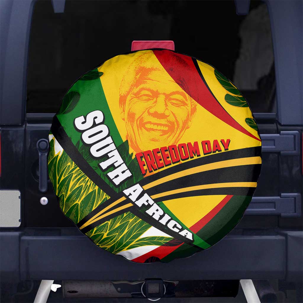 South Africa Freedom Day Spare Tire Cover Mandela Legacy National Pride Protea Flower