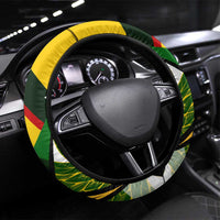 South Africa Freedom Day Steering Wheel Cover Mandela Legacy National Pride Protea Flower